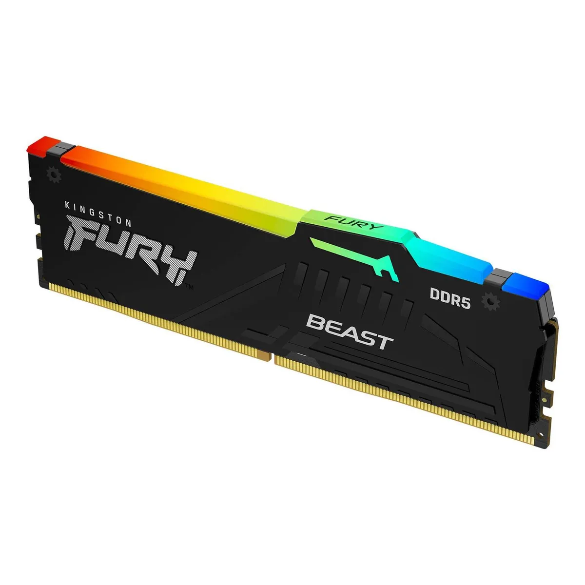 KINGSTON - Memoria RAM Kingston Fury Beast RGB DDR5 16GB 5600MTs CL40