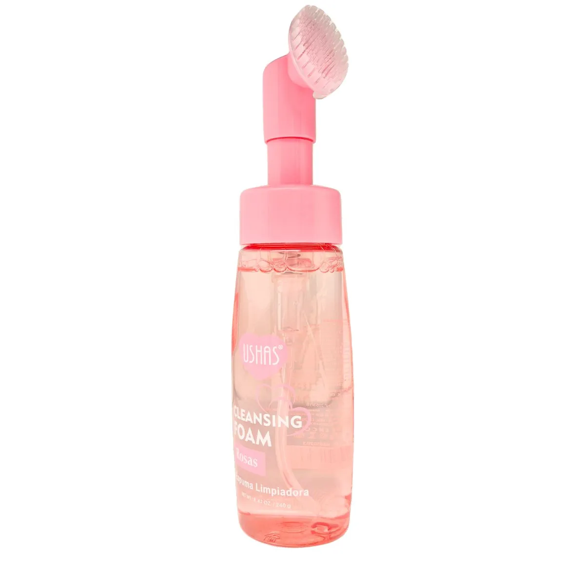 LIKE SHOP - Espuma Limpiadora Facial Con Cepillo Masajeador Rosas