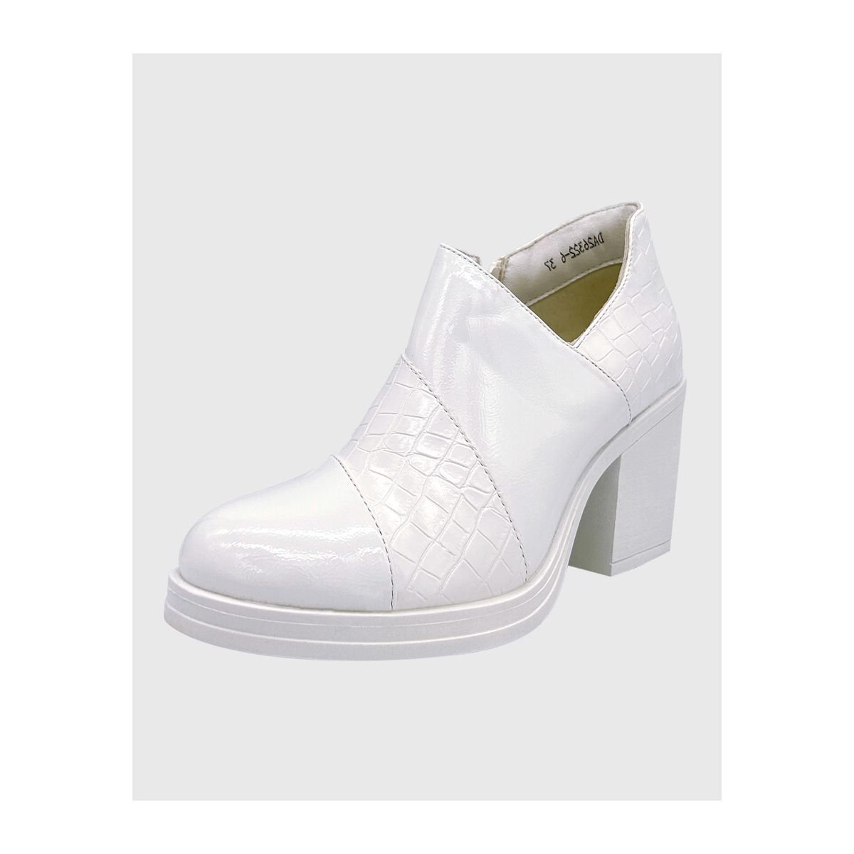 DINASTELLA - Botines de Taco corto para Mujer de Charol Casuales Danicolle