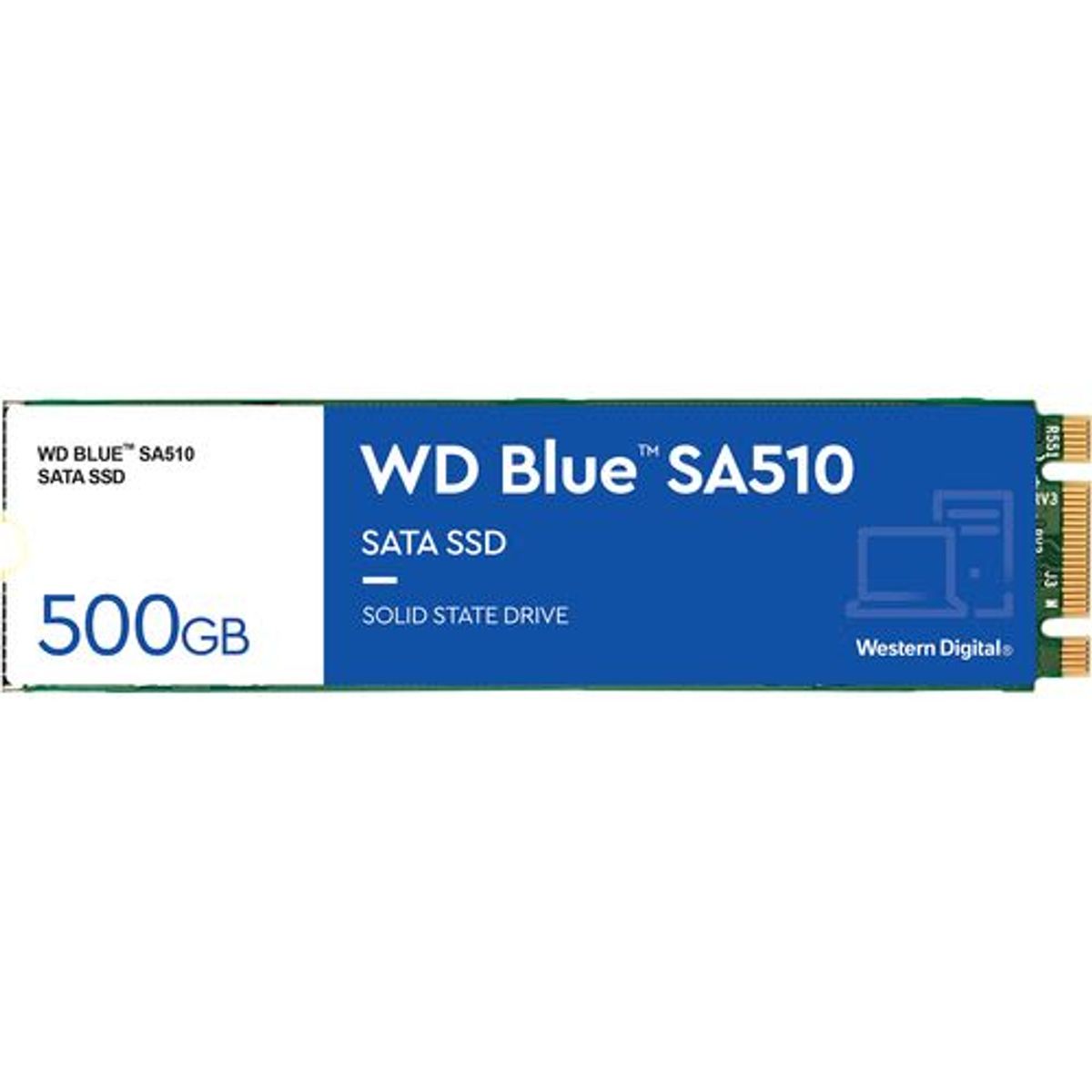 WESTERN DIGITAL - Disco Sólido Western Digital Blue SA510 500GB M2 2280 - Azul