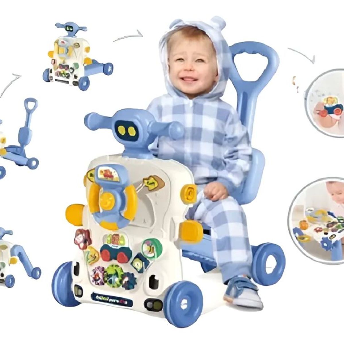 GENERICO - Andador Caminador Scooter Bebé Musical Multifuncional 6 En 1