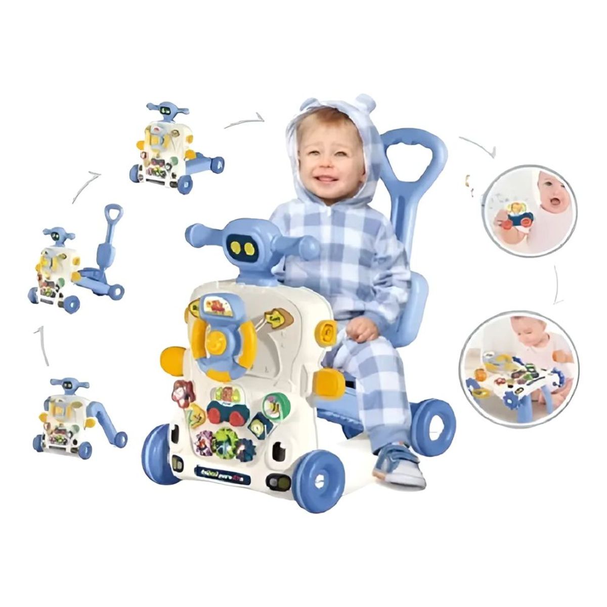 GENERICO - Andador Caminador Scooter Bebé Musical Multifuncional 6 En 1