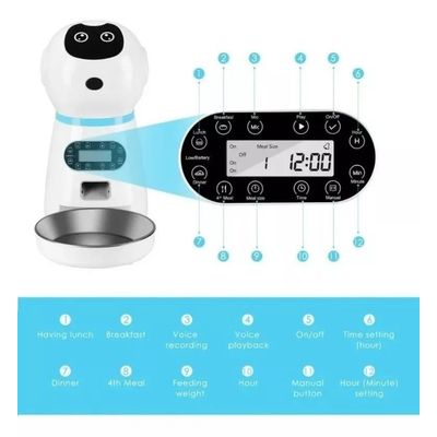 Imagen 2 del producto Robot Alimentador Automático Para Mascotas Dispensador