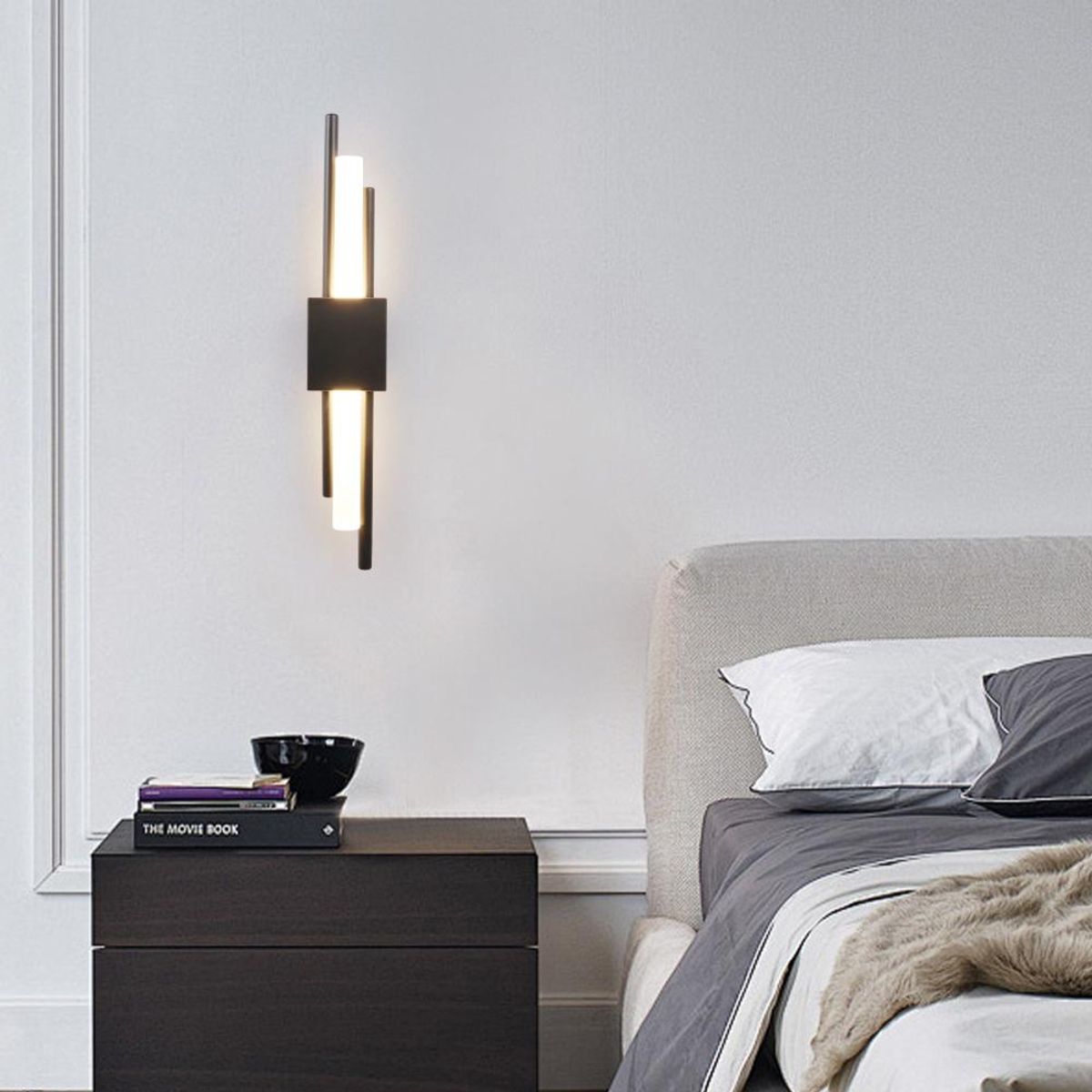 BOSCO - APLIQUE DE PARED LED NEGRO VIDAR - Negro