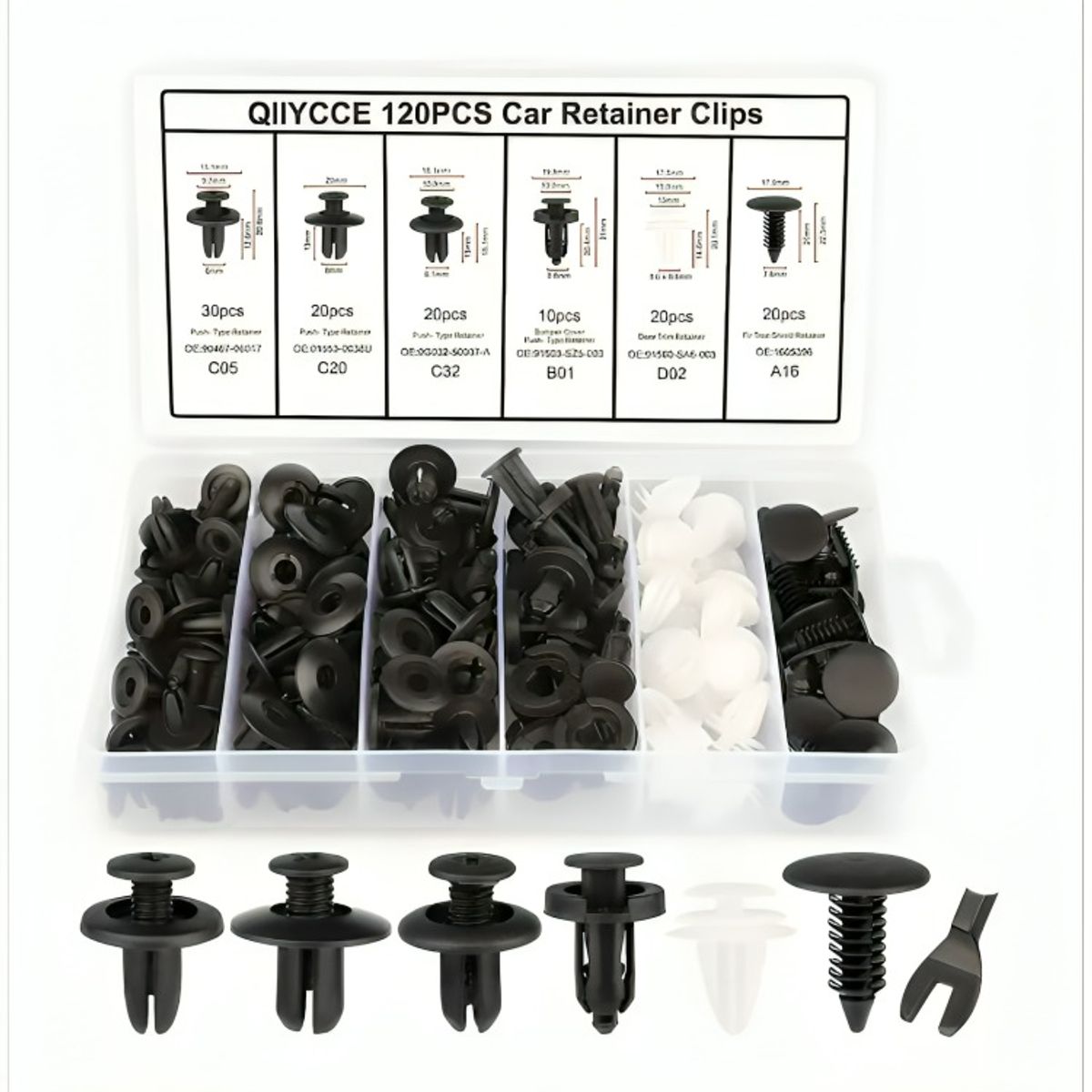 OEM - Set Clip Remache Plastico Sujecio
