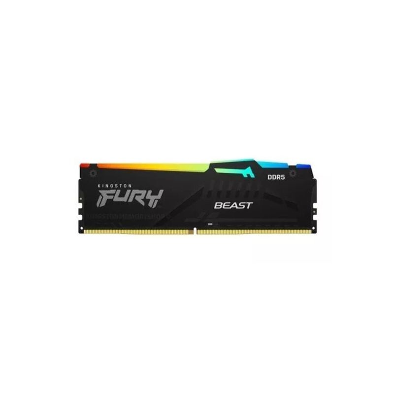 KINGSTON - Memoria Kingston FURY Beast RGB 8GB DDR5 5600MHz CL40 Negro - Negro
