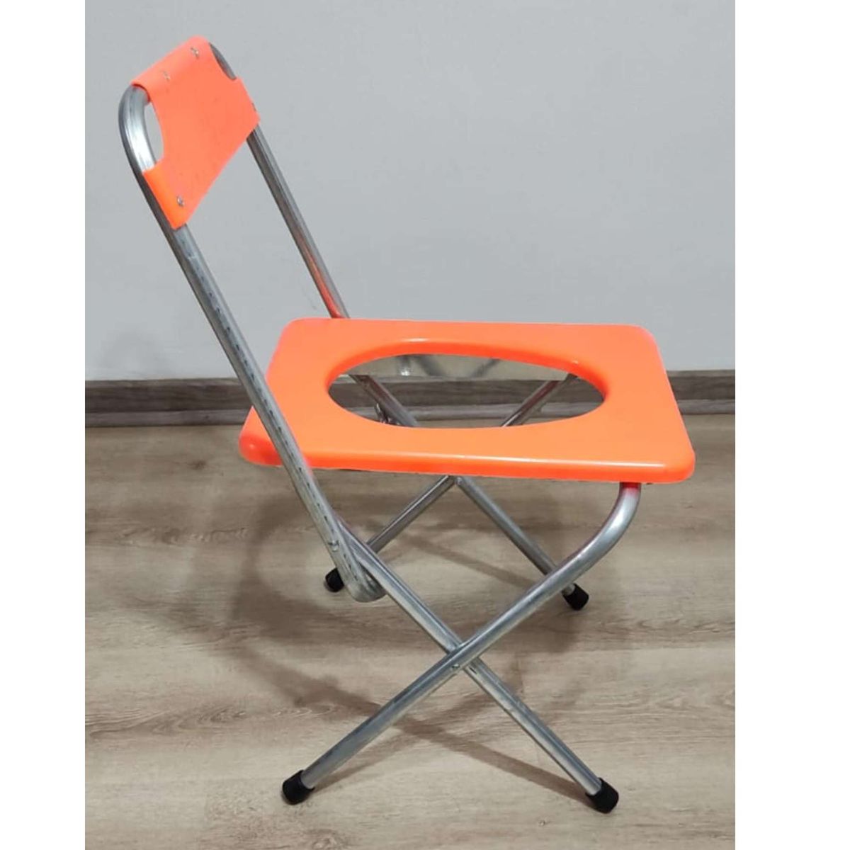 GENERICO - Silla plegable WC portatil para camping Naranjo