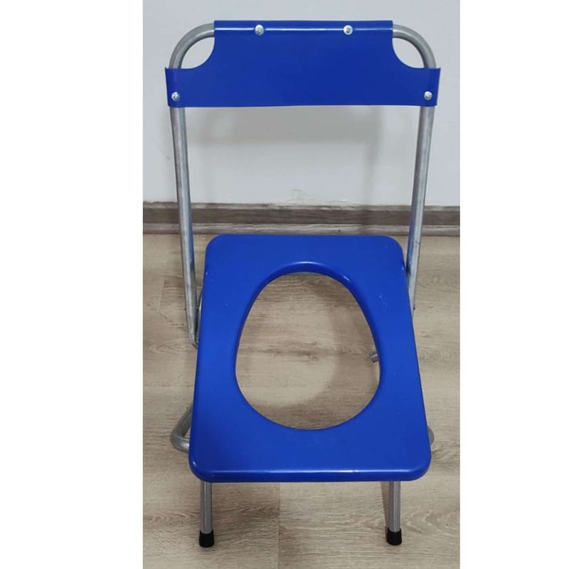 GENERICO - Silla plegable WC portatil para camping azul