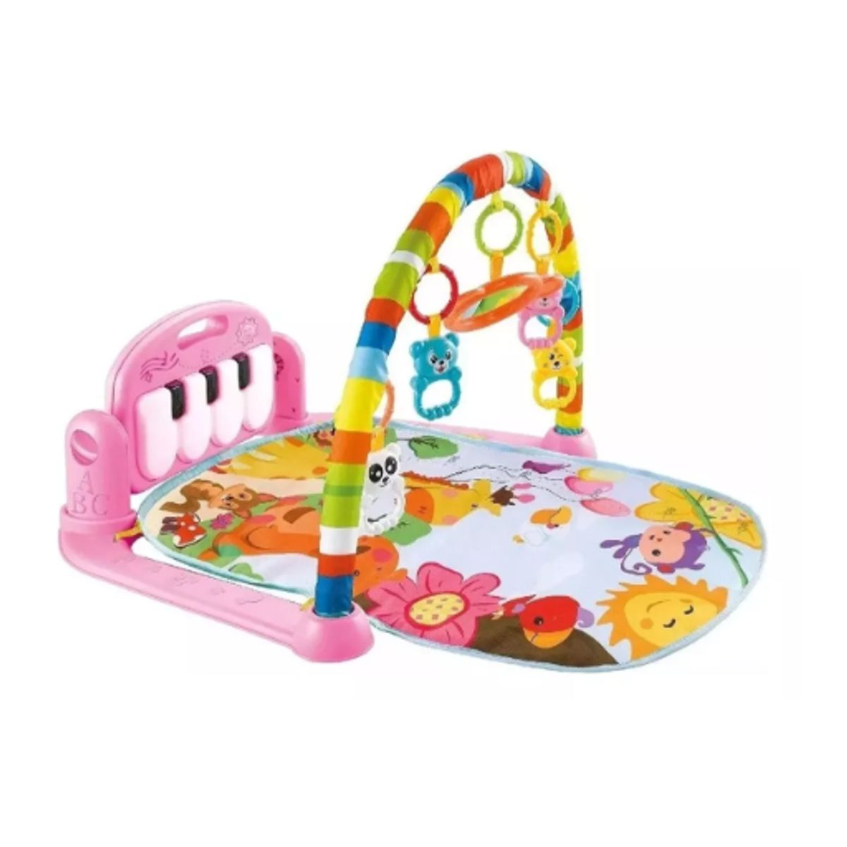 GENERICO - Alfombra Gimnasio Musical Con Piano Bebe ROSA