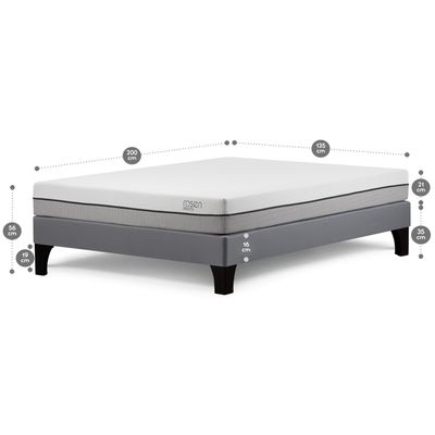 Imagen 2 del producto Cama Europea Pratta Full 135x200 cm + Almohada Fibra Light