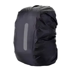 GENERICO - Funda Cubre Mochila Impermeable Reflectante 8-17 Lt Negro