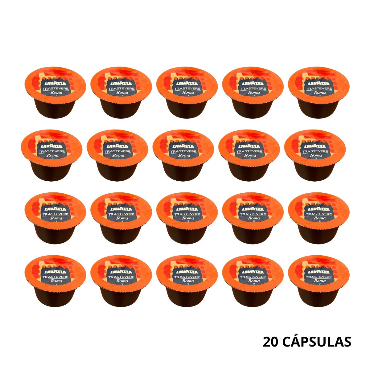LAVAZZA - Pack 20 Cápsulas Café Espresso Trastevere 7 GRS Lavazza