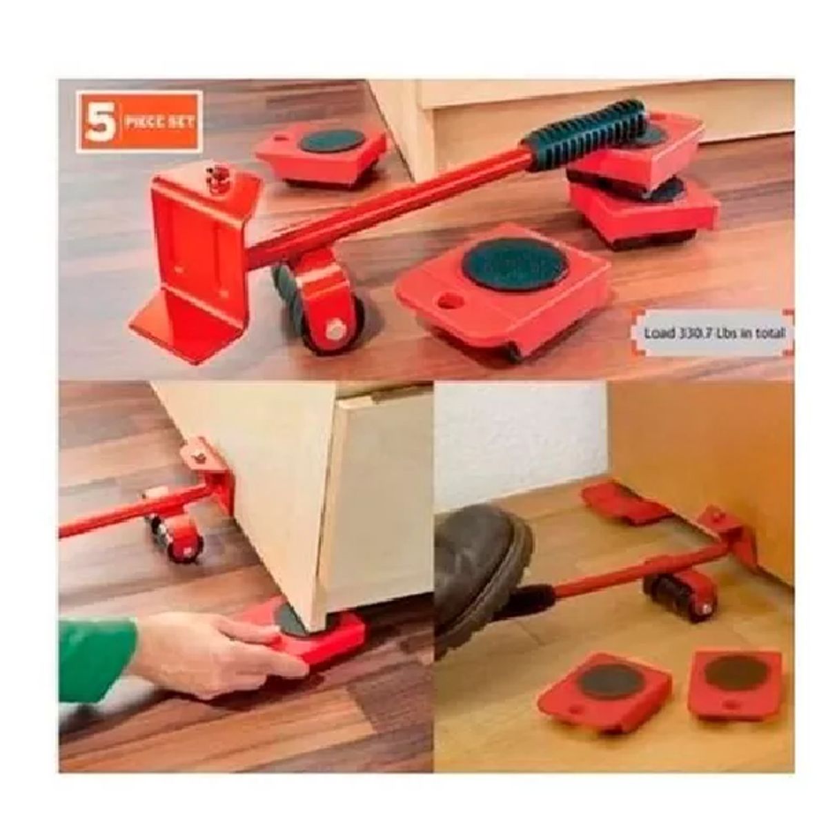 CARIBEE - Set Para Mover Artefactos Muebles Pesados Sin Esfuerzo Casa