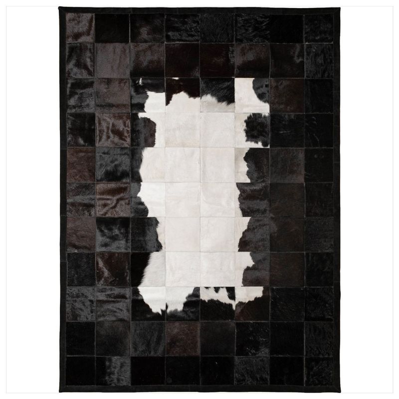 MOO HOGAR - Alfombra Cuero Natural 200 X 280cm Diseño 20X20cm