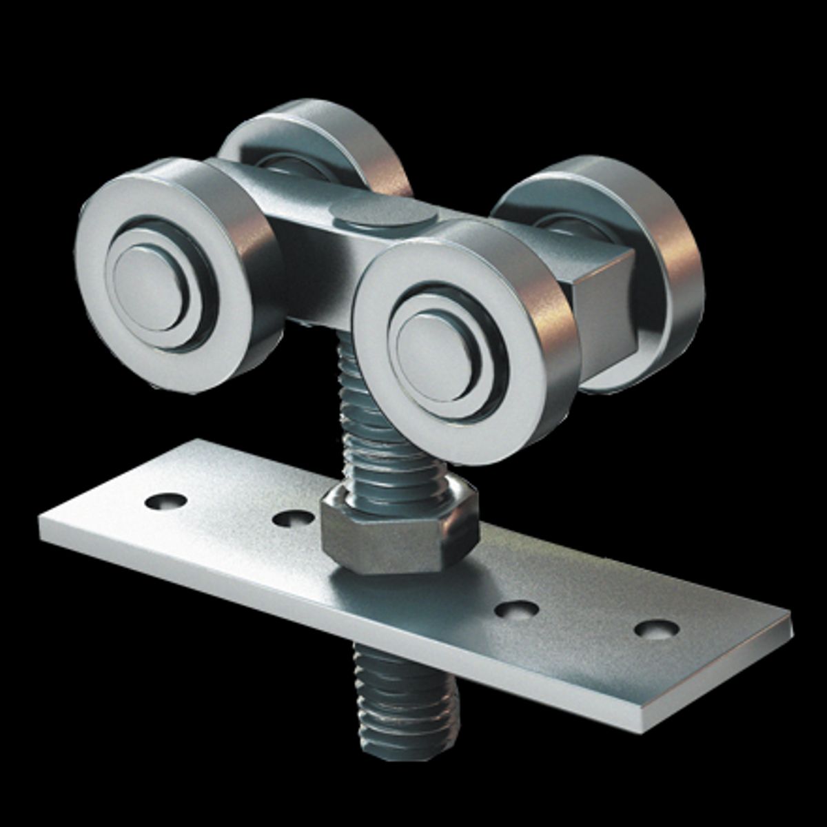 GENERICO - CARRO AEREO DOBLE C300  PARA RIEL U30 UNIDAD