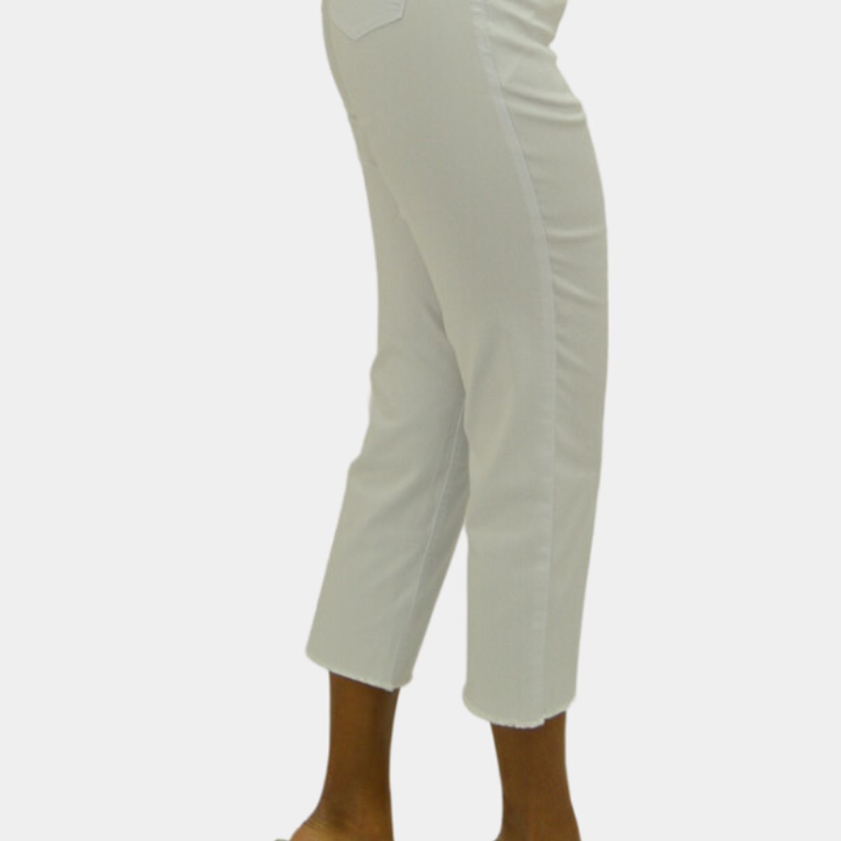 TENTATION - Capri Gabardina Tiro Alto Push Up Blanco Tentation