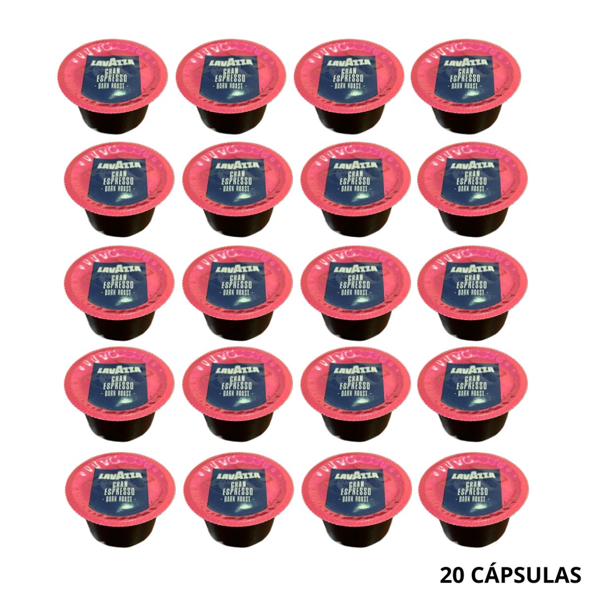 LAVAZZA - Pack 20 Cápsulas Café Gran Espresso 7 GRS Lavazza