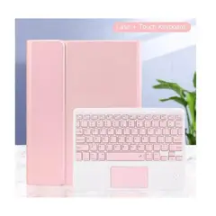 GENERICO - Funda Para Samsung S9 Fe 109 + Teclado Español - Rosado