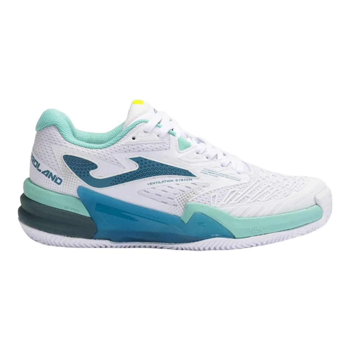 JOMA - Zapatilla Pádel Mujer Roland 24 Blanco Turquesa Joma - 40
