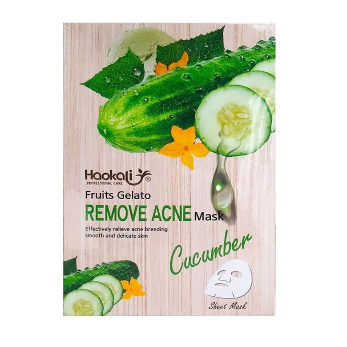 LIKE SHOP - Pack 10 Mascarilla Facial Anti Acné con Acido Hialurónico