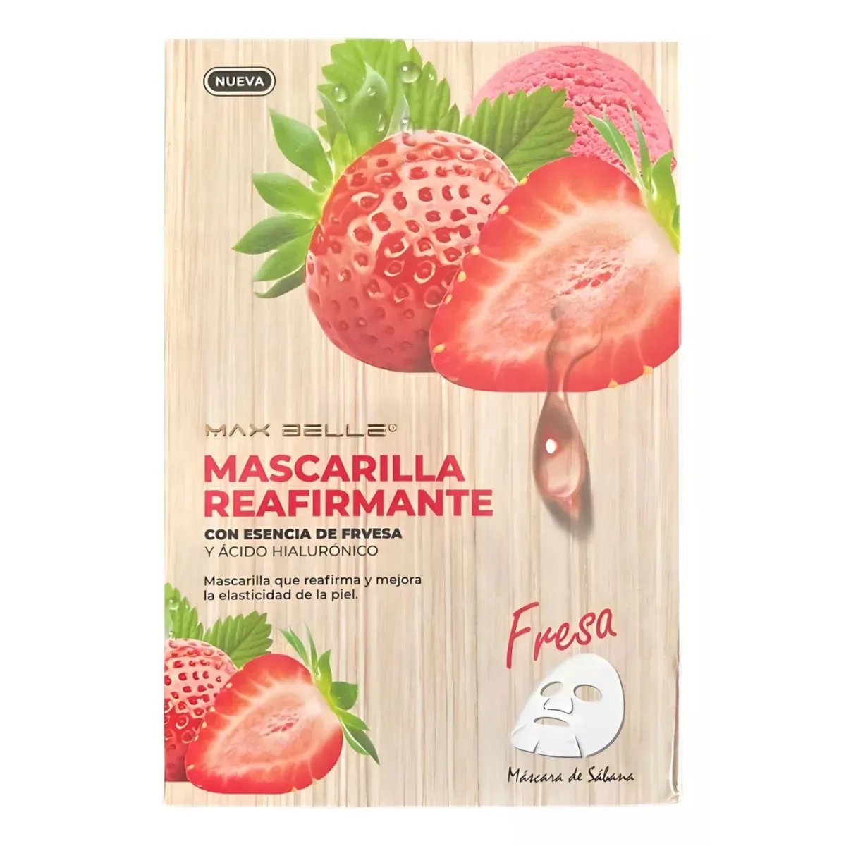 LIKE SHOP - Pack 10 Mascarilla Facial Reafirmante con Acido Hialurónico