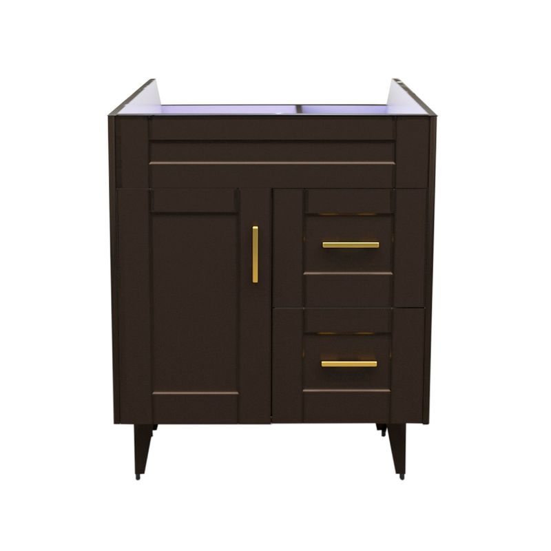 DOMSA - Mueble base para baño Deluxe 70SK Café 68x80x45cm