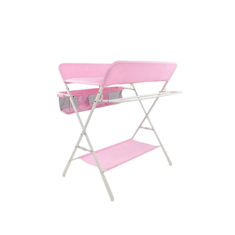 LUMAX - Cambiador De Pañales Para Bebe Plegable Portatil Rosado