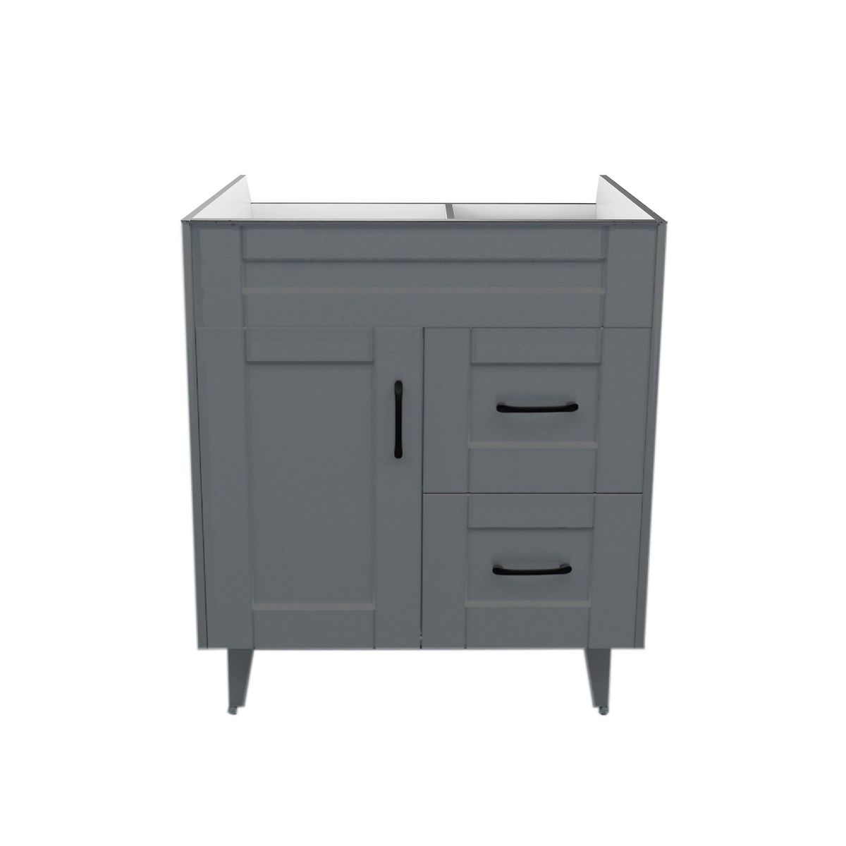 DOMSA - Mueble base para baño Deluxe 70SK Gris 68x80x45cm