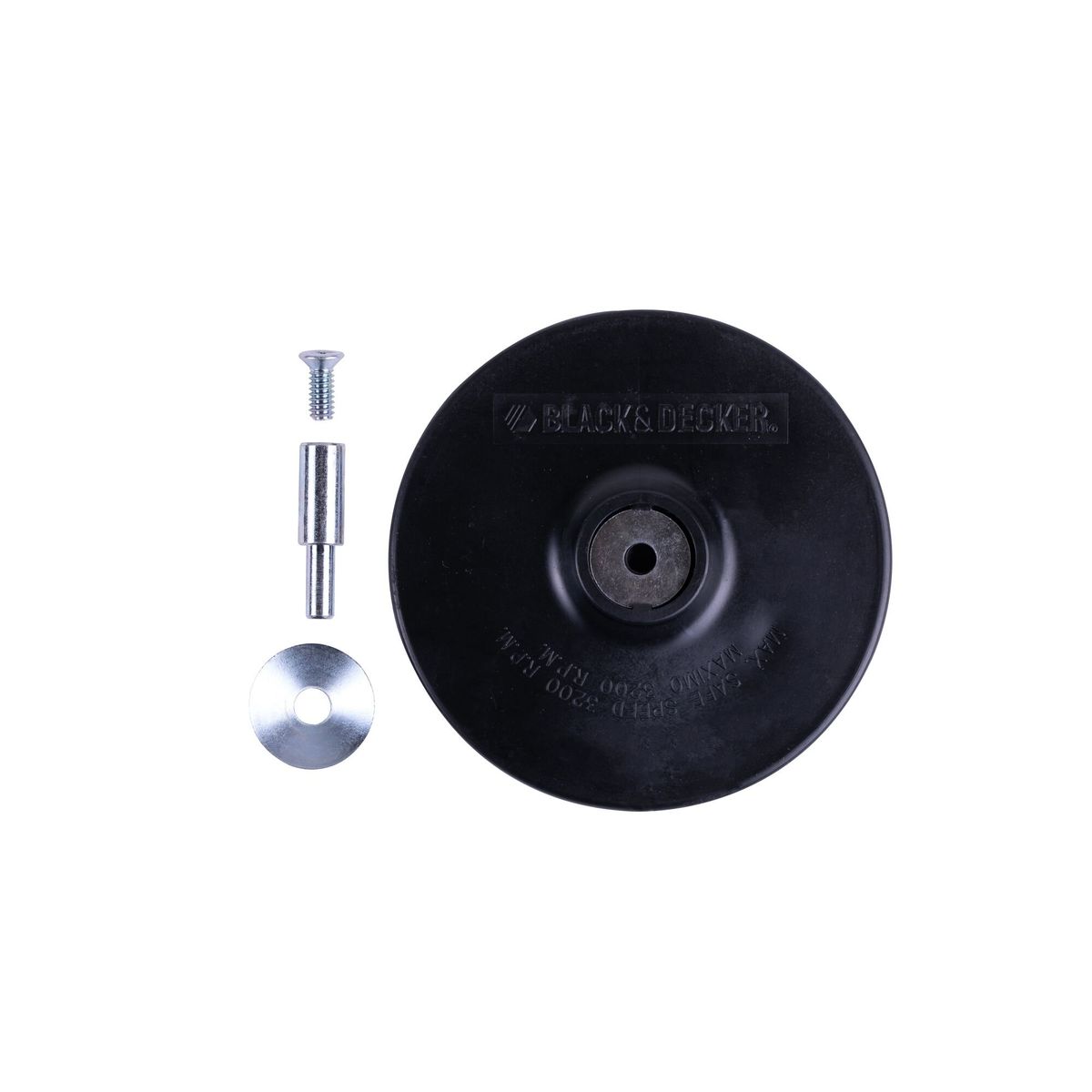 BLACK+DECKER - Disco De Goma Para Taladro Pro 125mm BLACK+DECKER BDAU1302