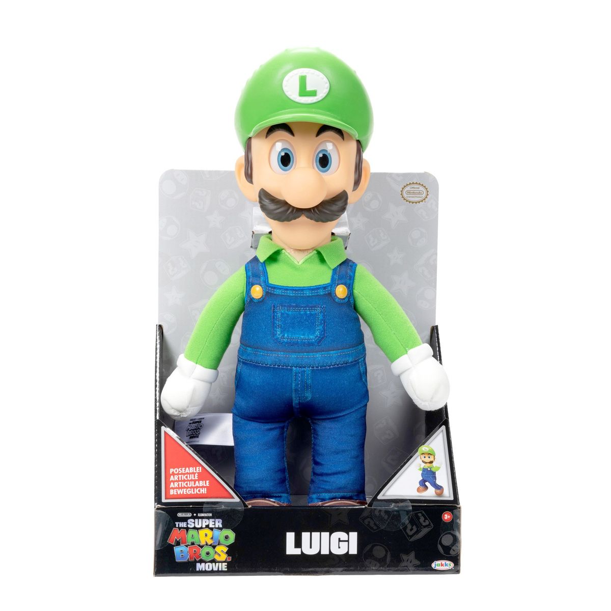 NINTENDO - Super Mario Movie Peluche de Luigi de 30cm