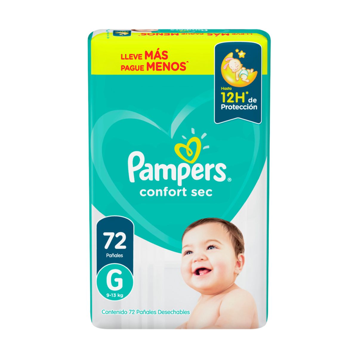 PAMPERS - Pampers Pañal Confort Sec G x 72 Uds