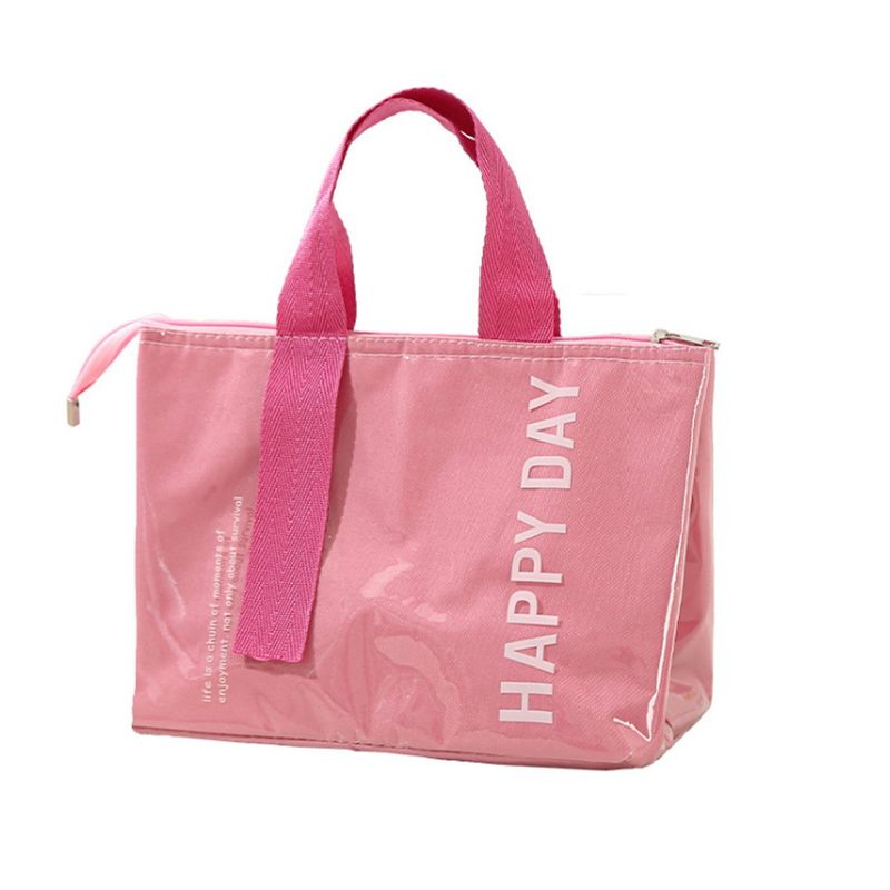 GENERICO - Bolsa Para Almuerzo Ligera y Aislante -color Rosa