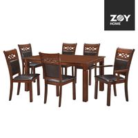 Juego de Comedor Capri PU 4 Sillas 2 Sitiales.