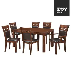 GENERICO - Juego de Comedor Capri PU 4 Sillas 2 Sitiales