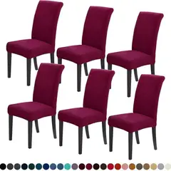 AZ AURAZEUS - Set De 6 Fundas Para Sillas De Comedor Cubre Silla Con Elastico Az