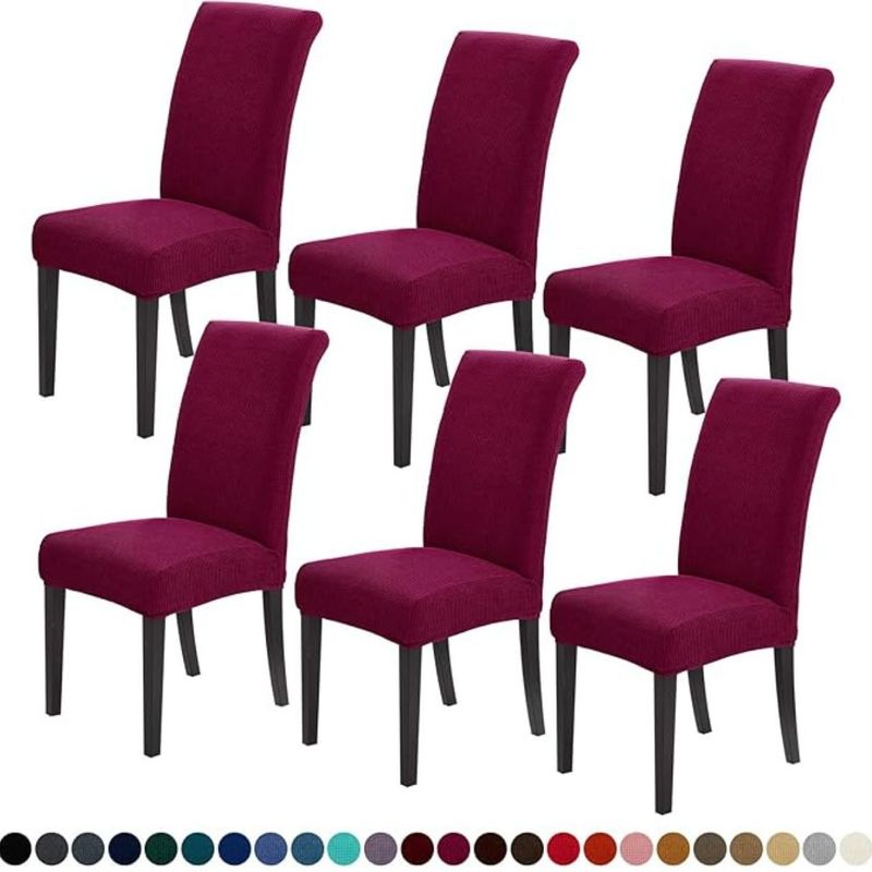 AZ AURAZEUS - Set De 6 Fundas Para Sillas De Comedor Cubre Silla Con Elastico Az