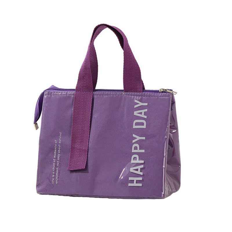 GENERICO - Bolsa Para Almuerzo Ligera y Aislante -color PURPURA