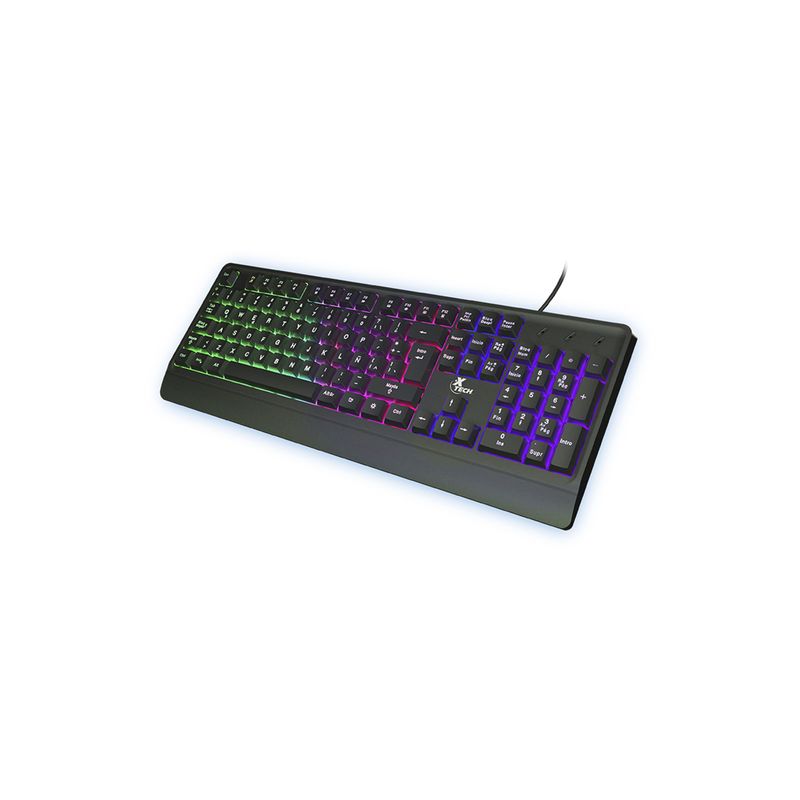 XTECH - Teclado Gamer XTech Chevalier Led Multicolor Español Negro - Negro