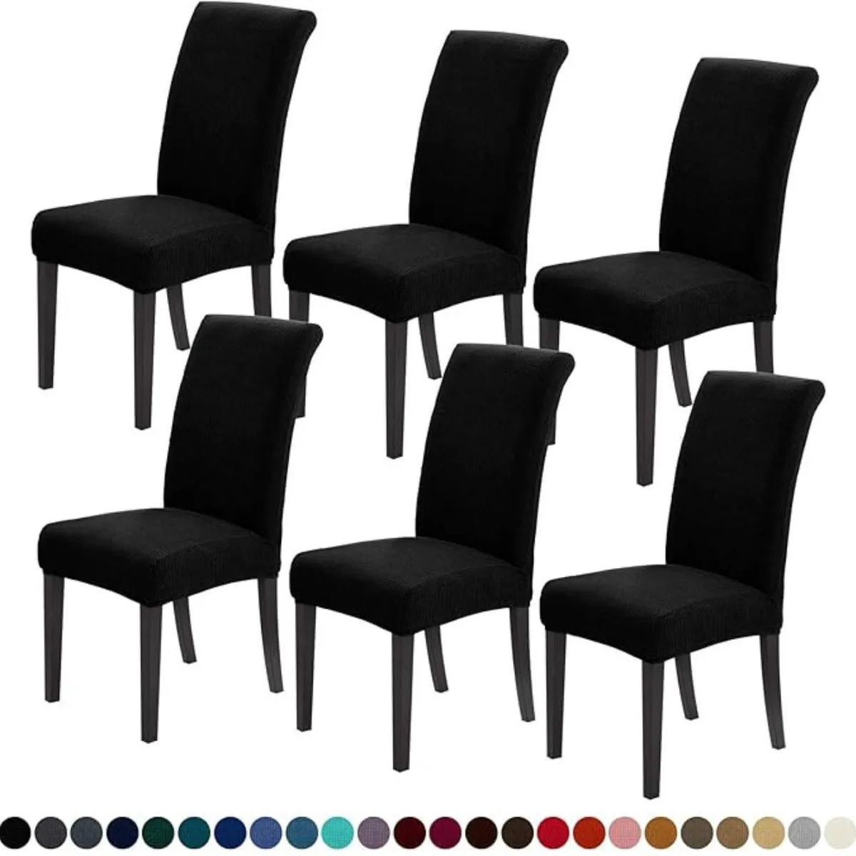 AZ AURAZEUS - Set De 6 Fundas Para Sillas De Comedor Cubre Silla Elasticada Az