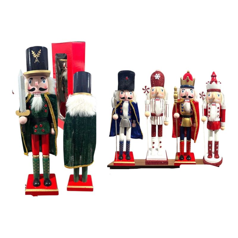 GENERICO - Cascanueces Para Navidad  De Madera 38cm-1206744