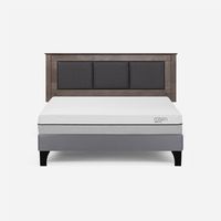 Cama Europea Pratta 2 Plazas BN Pata Madera+ Respaldo Rachel