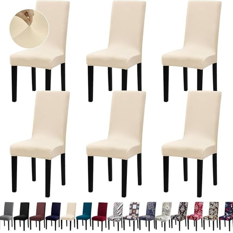 AZ AURAZEUS - Set De 6 Fundas Para Sillas De Comedor Cubre Silla Con Elastico Az