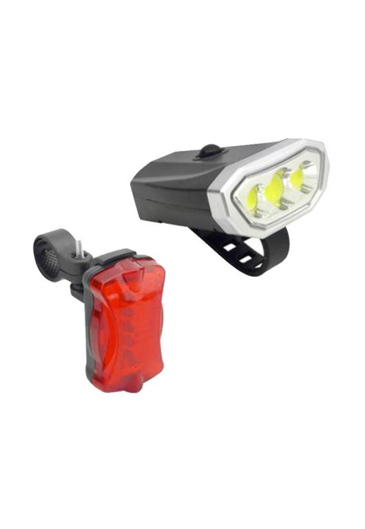 Kit Luces LED Delantera y Trasera Para Bicicleta