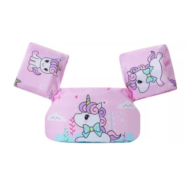 GENERICO - Flotador Con Alitas Niña Unicornio Bebe Arcoíris Fucsia