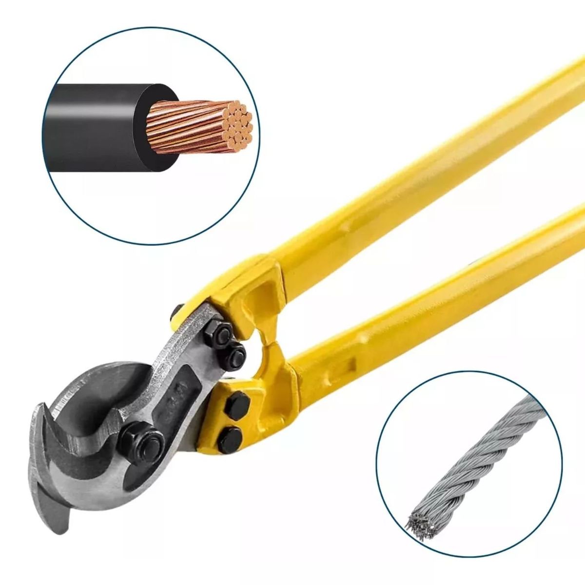 GENERICO - Alicate Corta Cable Acero 24 Pulgadas Dicas