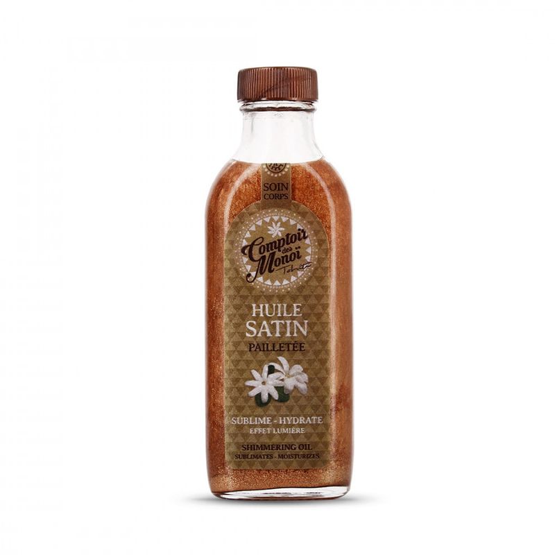MONOI TIKI TAHITI - MONOI Aceite Bronceador Con Brillos 100 Ml
