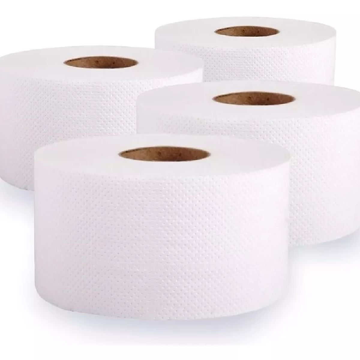 GENERICO - Papel higienico industrial hoja simple suave 4 rollos x 500 metros