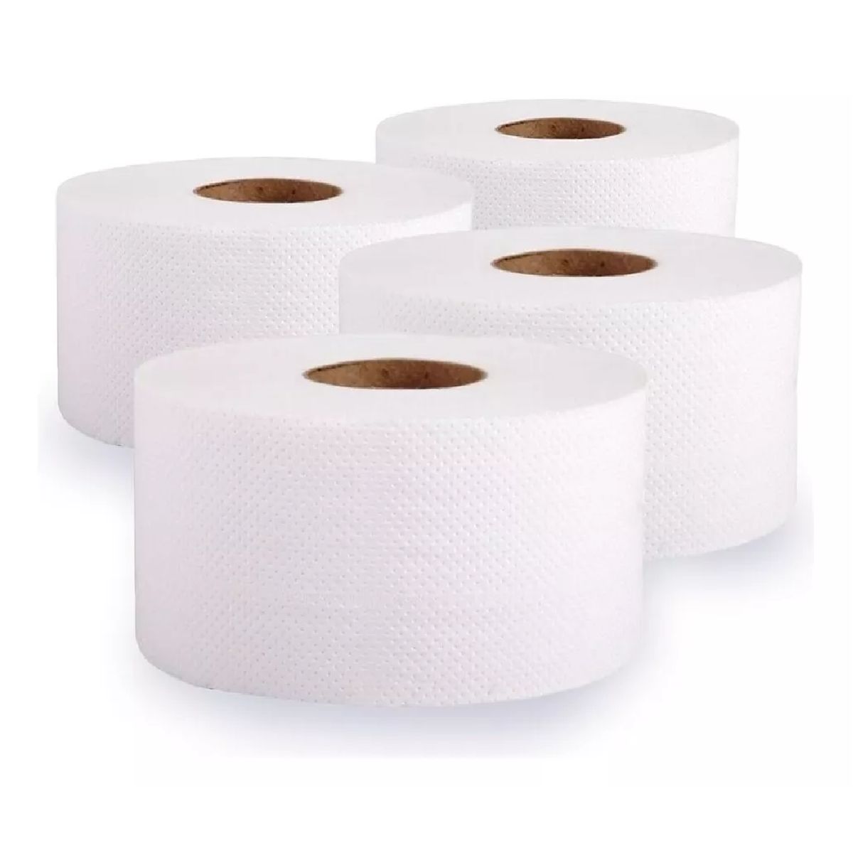 GENERICO - Papel higienico industrial hoja simple suave 4 rollos x 500 metros