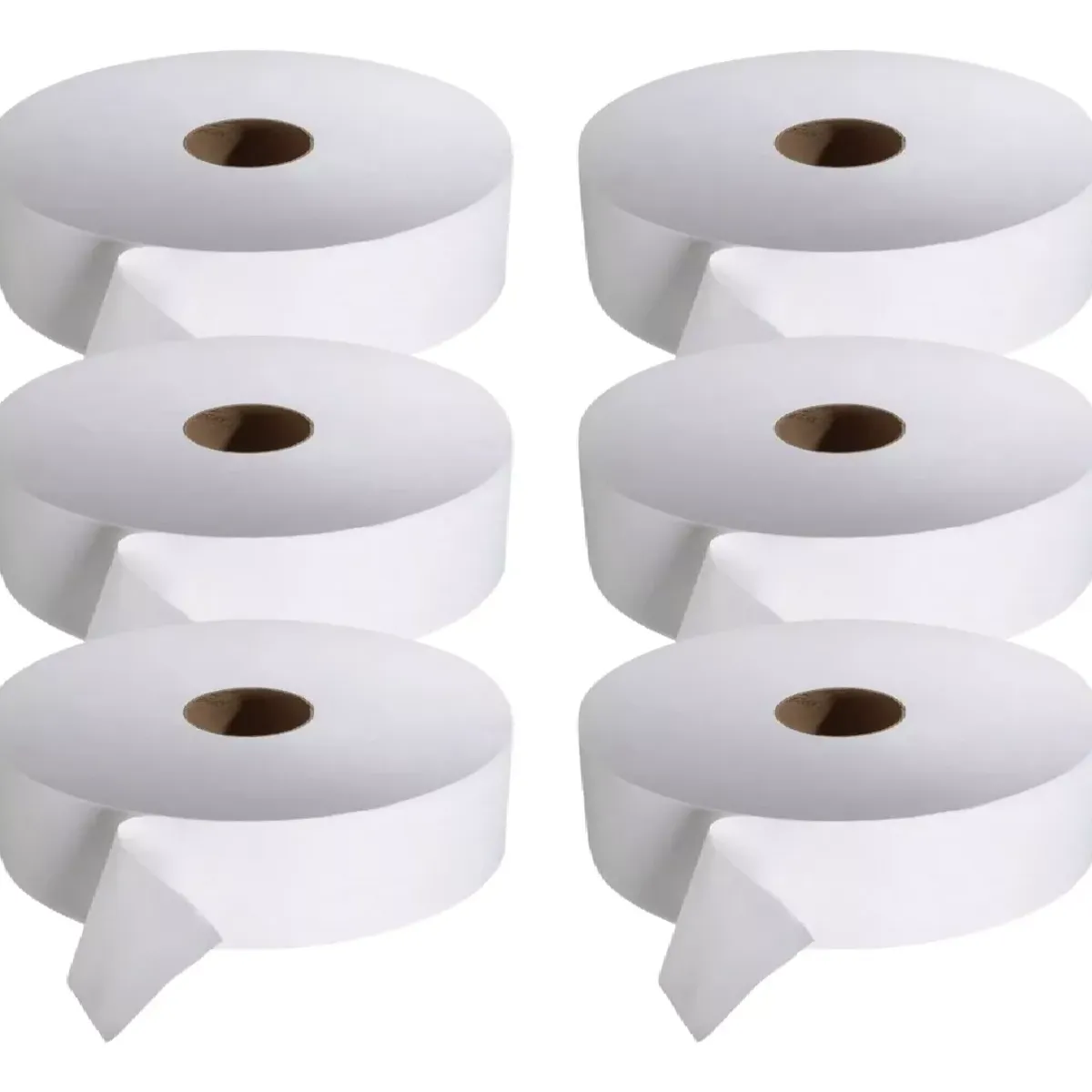 GENERICO - Papel higienico industrial Hoja simple pack de 6 rollos de 300m