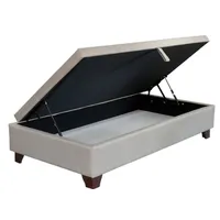 Base Cama Baul 1.5 plazas largo 200 - Color Beige Con patas 11 cm